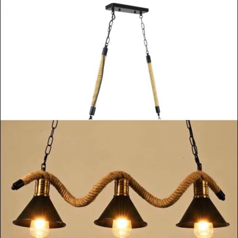 Pendul Rustic 3 socluri E27