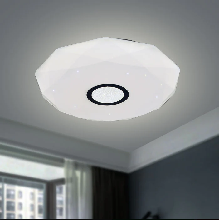 Plafiniera 24W Diamant cu inel decorativ