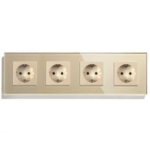 PRIZĂ CVADRUPLA SCHUKO M1 CU RAMA DIN STICLA
