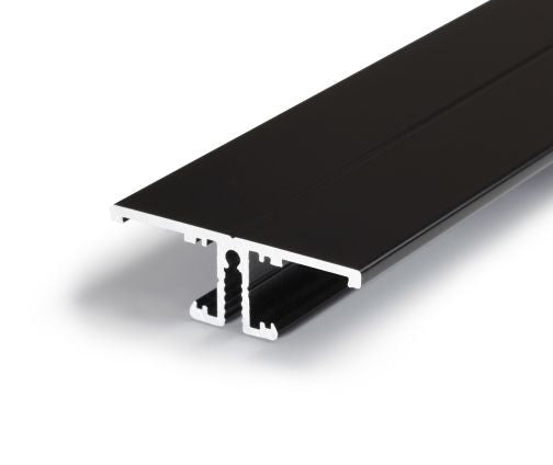 Profil LED aparent BACK 10, negru, lungime 2m