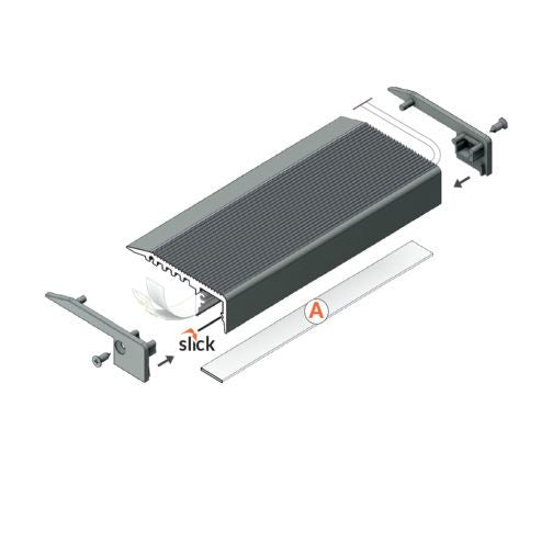 Profil LED Aluminiu Pentru Trepte 2m