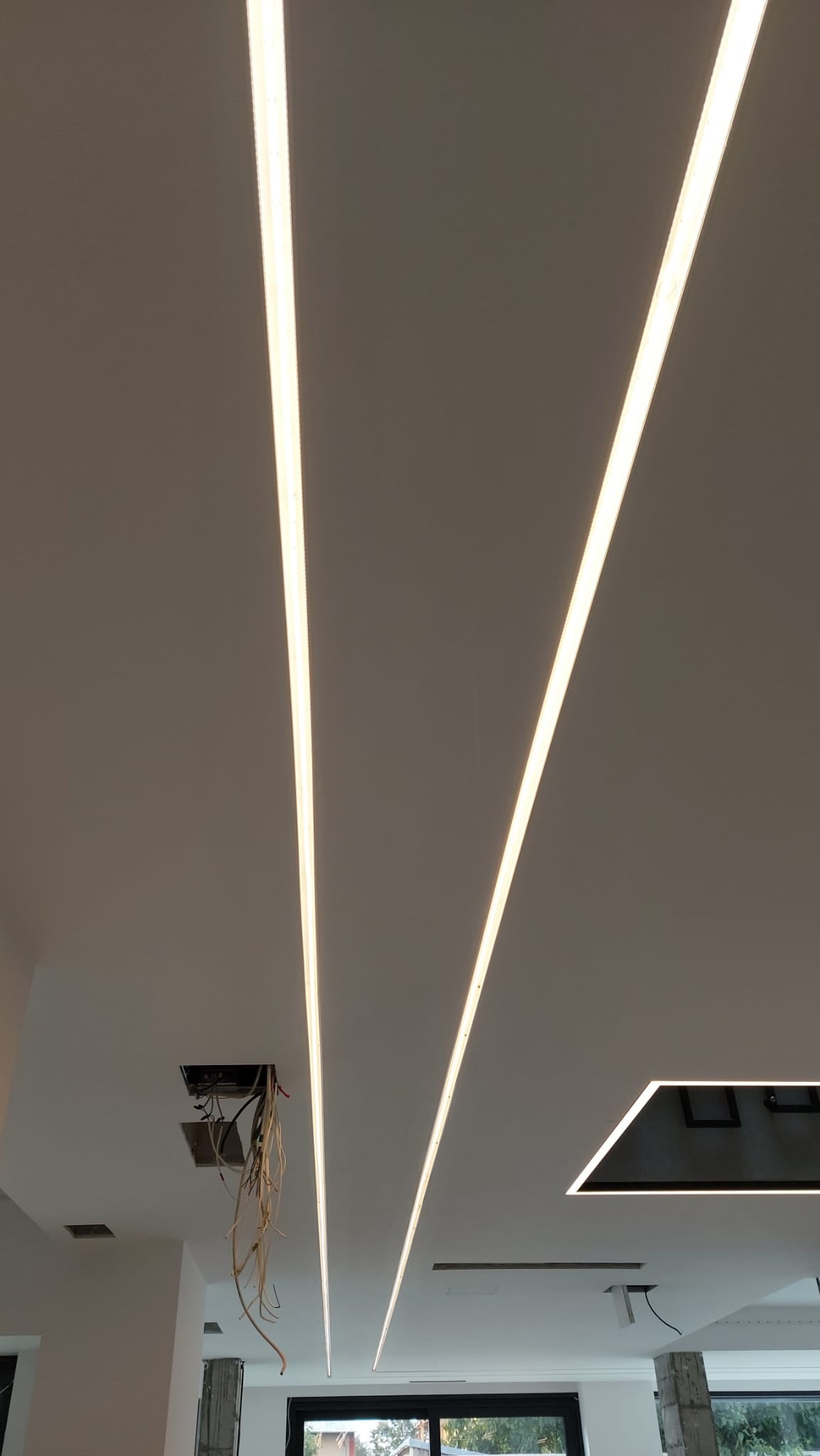 Profil LED încastrat  aluminiu neanodizat, lungime 2m