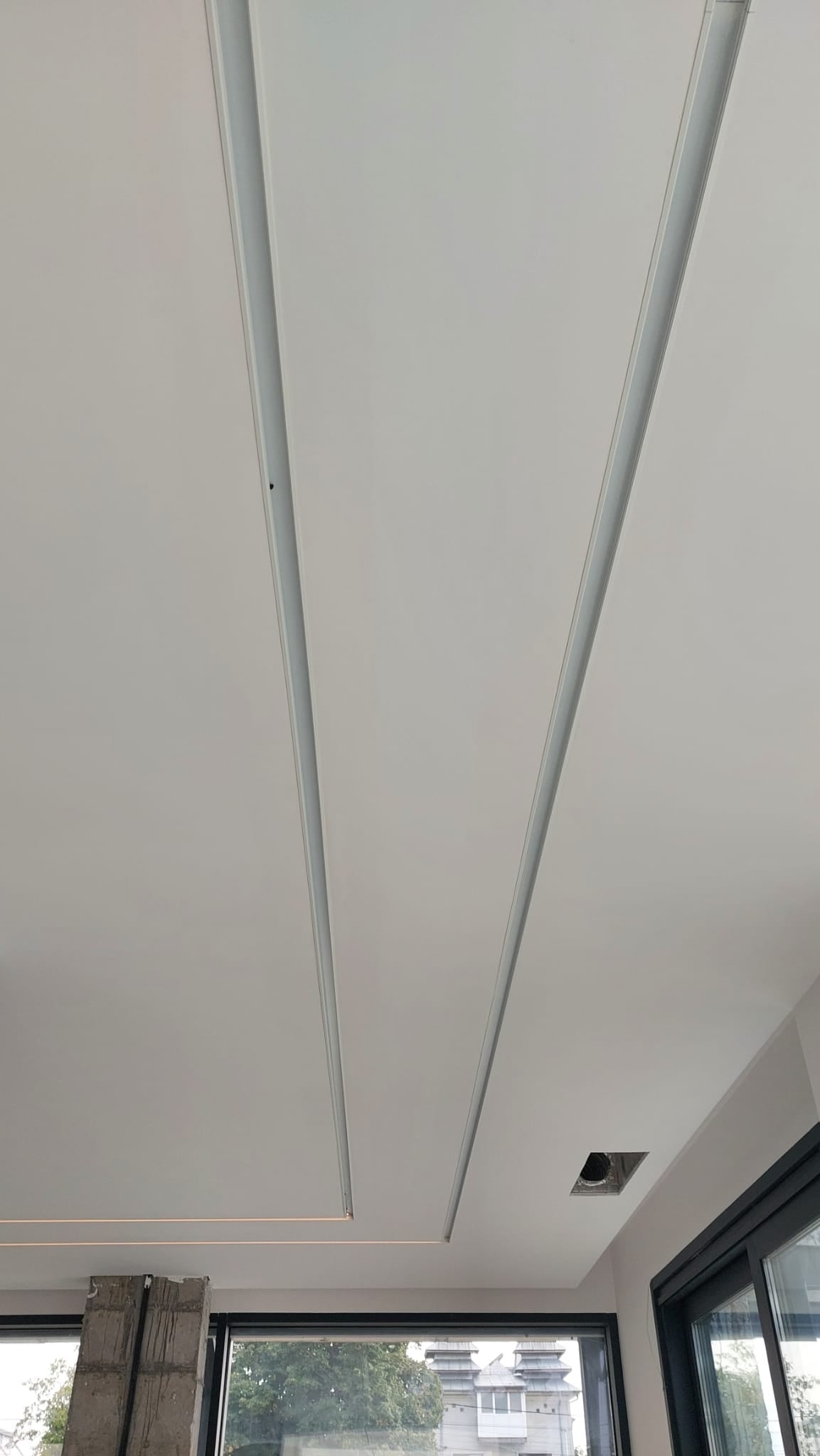 Profil LED încastrat  aluminiu neanodizat, lungime 2m