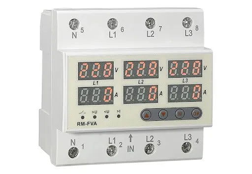 Releu protectie supratensiune si suprasarcina RM-FVA 63A/4M