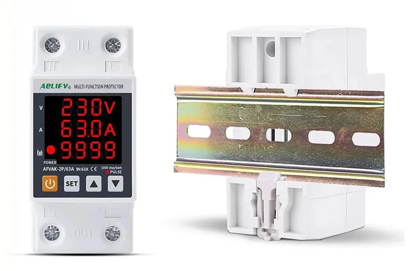 Releu monitorizare tensiune digital/reglabil  cu contor energie