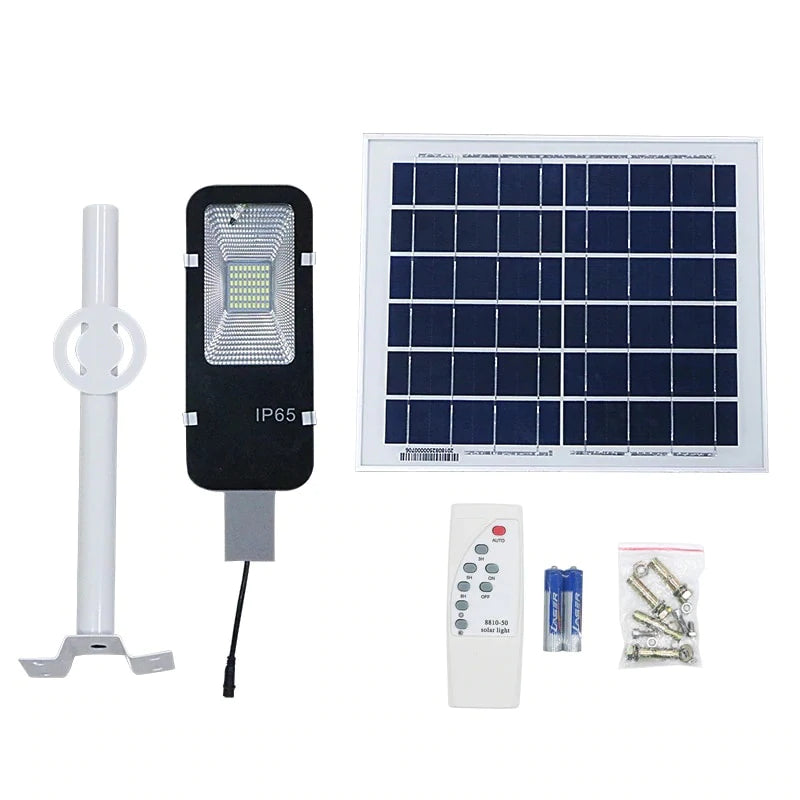 Lampa solara 50W Rezistent la Apa IP65, cu Panou Solar si telecomanda