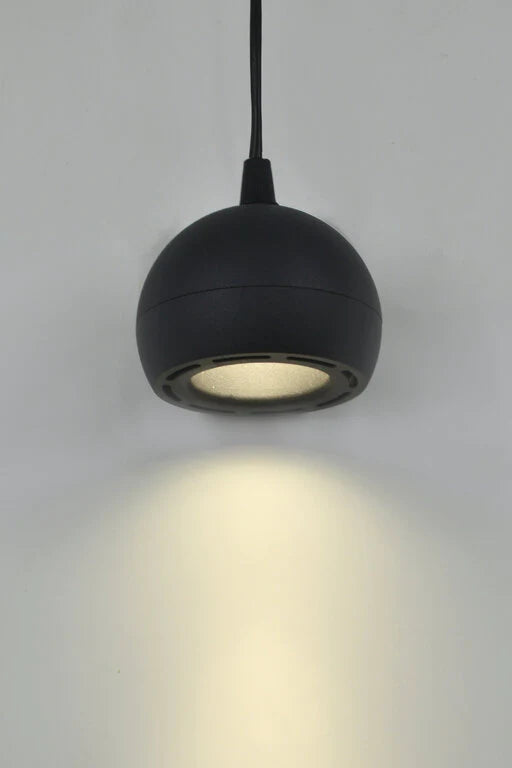 Pendul LED Sina Magnetica, Lumina Neutra, 7W, Negru