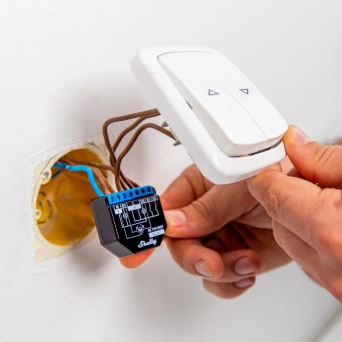 Shelly Plus 2PM – releu cu monitorizare consum, 2 canale WiFi si Bluetooth