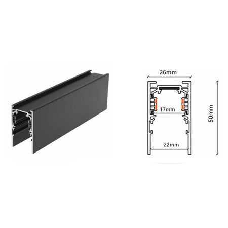 SINA DE 2 METRI APLICAT PENTRU PROIECTOARE MAGNETIC NEGRU - hsmartro