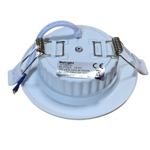 Spot LED 6W ECO,Incastrat, Rotund Alb, Alb Rece