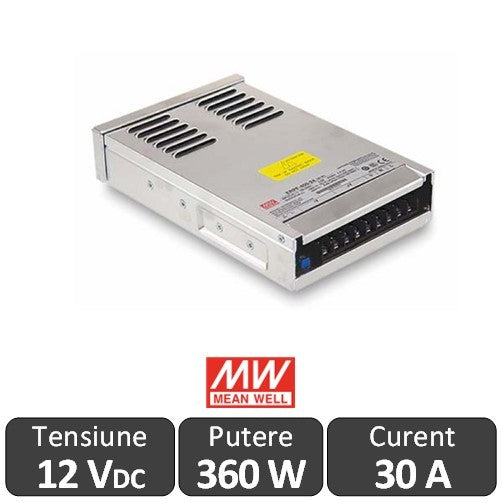 Sursa alimentare LED Mean Wel  360W 12V 30A
