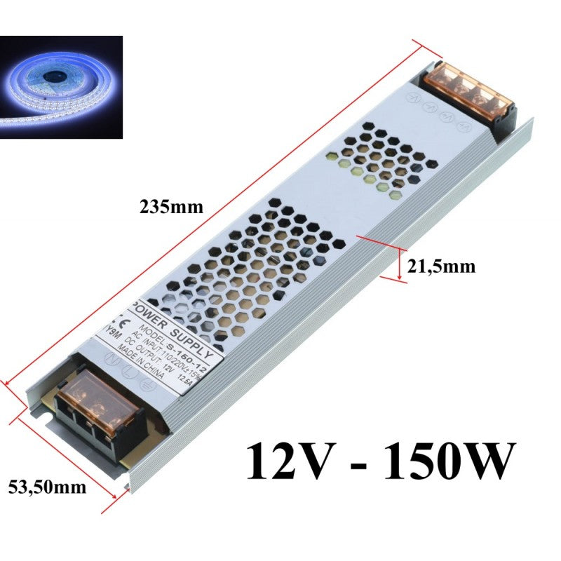SURSA DE ALIMENTARE SLIM 12V - 150W / 12,5A