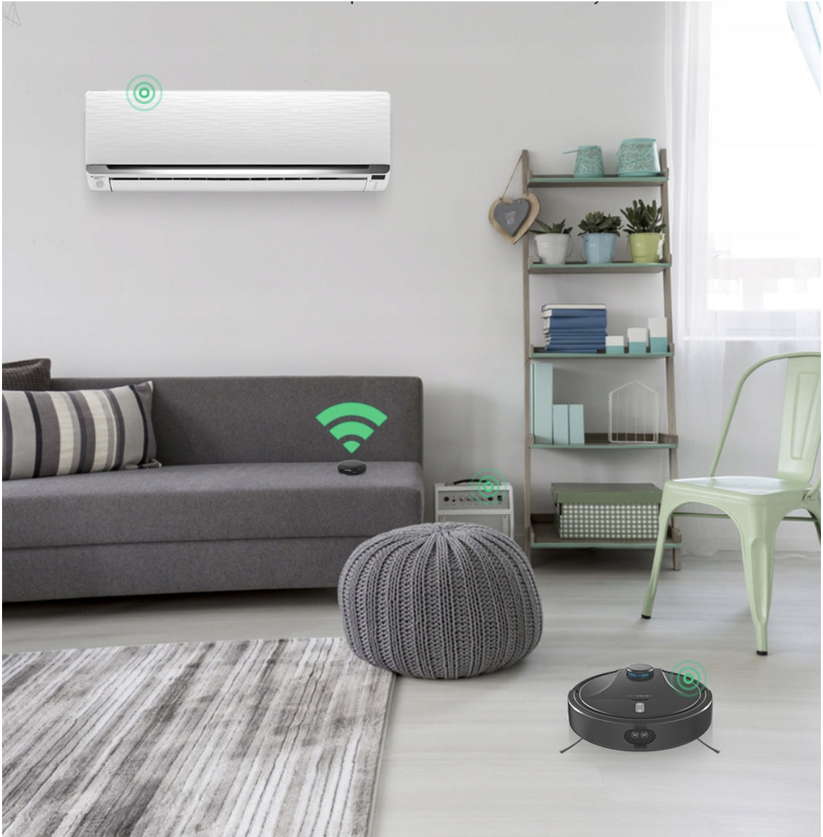 Telecomanda universala Nous L5 HUB Wi-Fi IR WiFi, control dispozitive cu infrarosu, pentru aer conditionat, televizor, sistem audio, Tuya Smart, Alexa si Google Assistant