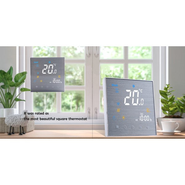 Termostat Incalzire Pardoseala Touch WIFI-Direct compatibil Amazon Alexa si Google Home