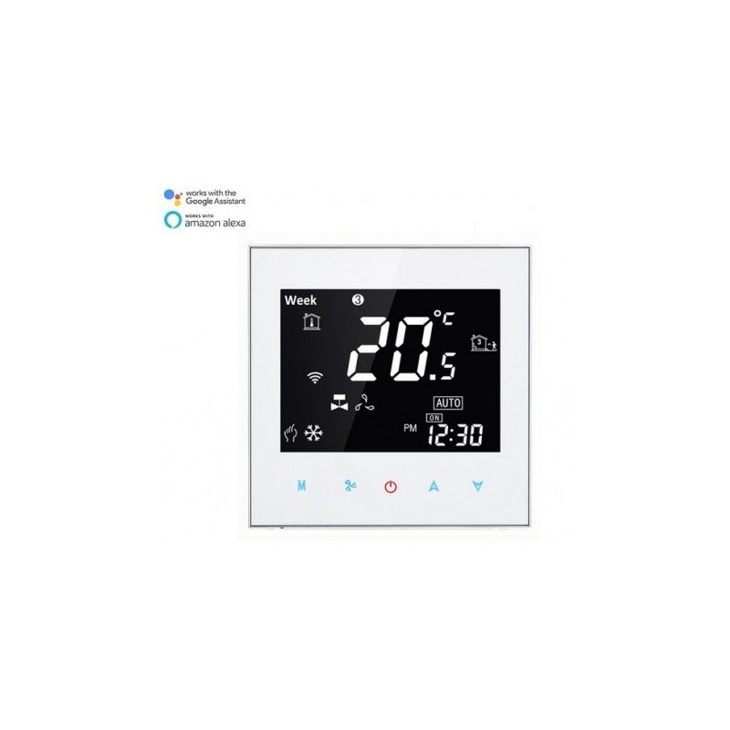 Termostat Incalzire Pardoseala Touch WIFI compatibil Amazon Alexa si Google Home